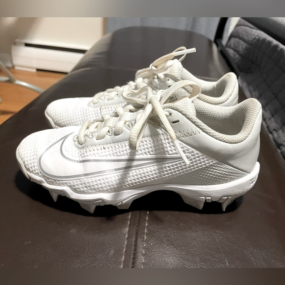 Nike Vapor Edge Shark 2 - youth football cleats - White - Size 1.5Y - Picture 6 of 7
